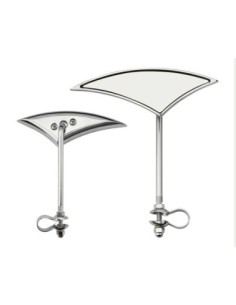 Alloy Axe Mirror Left Chrome.